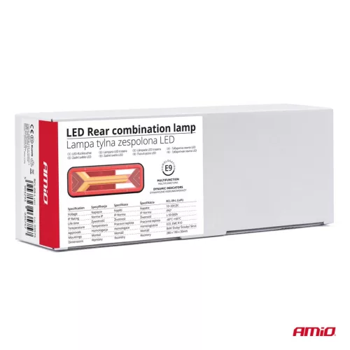 LED hátsó lámpa bal 6 funkciós 10-30V