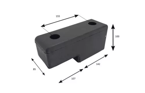 Gumiütköző Schwarzmüller 249x85x100/70