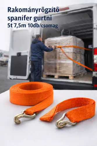 RAKOMÁNYRÖGZÍTŐ SPANIFER GURTNI 5T 7,5M 10DB/CSOMAG