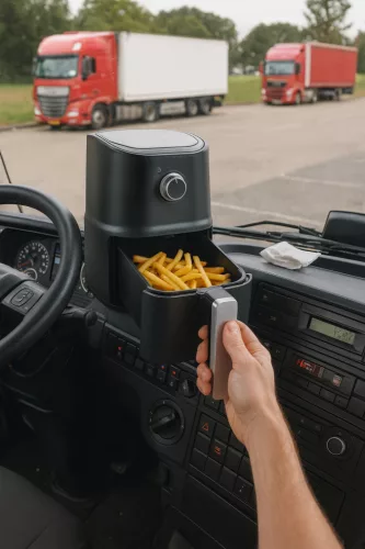 SZIVARGYÚJTÓS AIR FRYER 24V