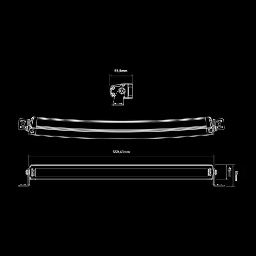 Strands SIBERIA SRC LED fényhíd 22" (559mm)