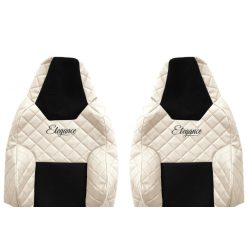   MAN TGX/TGL/TGM/TGS 2021- bőr ülésvédő szett (bézs - rögzített bizt öv))