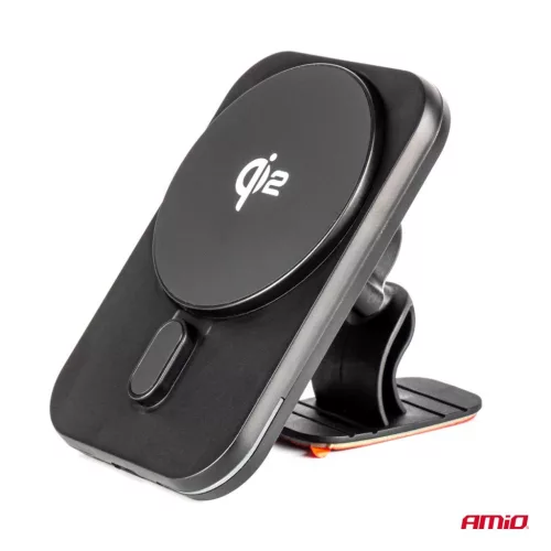 Telefontartó hűtőrácsba, gyorstöltővel Qi2 15W