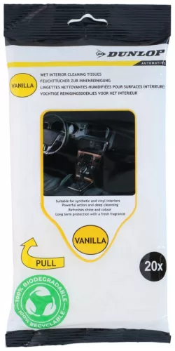 Nedves törlőkendő 20db-os Vanilia-Dunlop