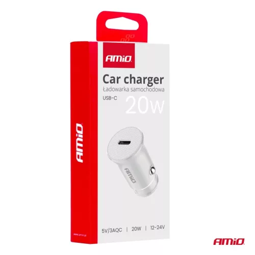 Szivargyújtó töltő USB-C 20W 12/24V