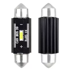 LED szofita izzó 12/24V  ULTRABRIGHT 2db (39mm) 12 smd