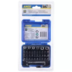 Bit és dugókulcs  készlet 37db CRV