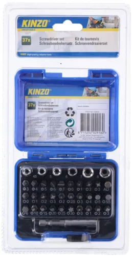 Bit és dugókulcs  készlet 37db CRV