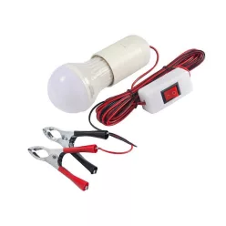 12V-os LED lámpa - krokodilcsipesszel