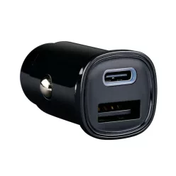 Autós töltő szivargyújtóba 12-24V USB A+C