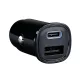 Autós töltő szivargyújtóba 12-24V USB A+C