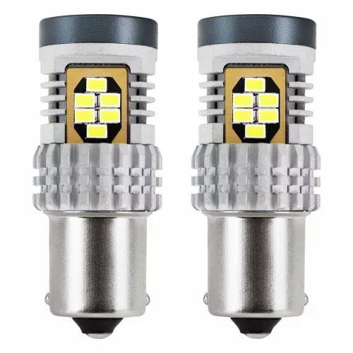 24SMD LED izzó CANBUS BA15S P21W 12V/24V fehér (2db)
