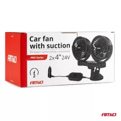 Dupla ventilátor 24V 2X4"