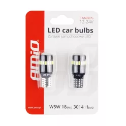 LED izzó fehér  12/24V Canbus T10 W5W