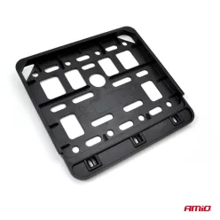 Rendszámtábla tartó fekete robogó-moped