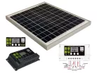 NAPELEMES AKKUTÖLTŐSZETT 12/24V-OS TÖLTÉSVEZÉRLŐVEL 30W