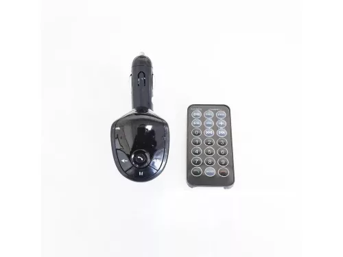SZIVARGYÚJTÓS FM TRANSZMITTER 12/24V BLUETOOTH, KIHANGOSÍTÓ+1USB