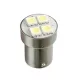 LED izzó BA15S 24V (4smd-sárga)