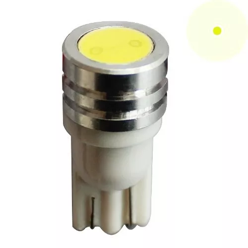 LED izzó T10 12/24V (1smd extra erős-sárga) 2db