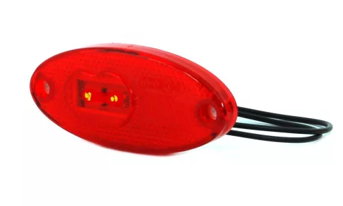 Helyzetjelző piros LED ovális (W65)