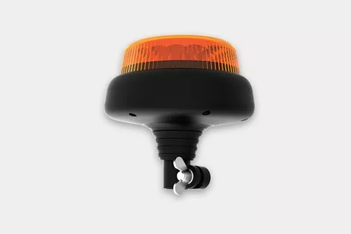 Csőreszerelhető sárga villogólámpa  Led-es 12-55V