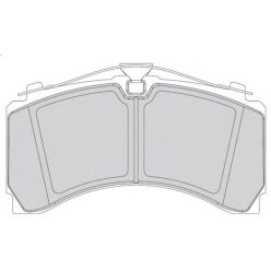 MB Actros MP3/MP4 fékbetét (hátsó)