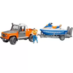 Land Rover+utánfutó jetskivel