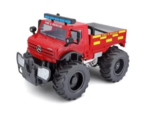 Mercedes Benz Unimog U5023 tűzoltóautó, rádióvezérlésű