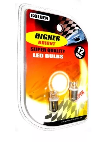 LED izzó 12V/4W T4W 1LED kék