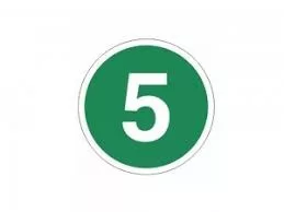 Matrica kicsi "Euro 5"