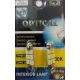 LED izzó szofita izzó 24V (6smd-fehér-36mm) 2db