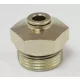 Légfékcső gyorstoldó fém menetes M22x6mm
