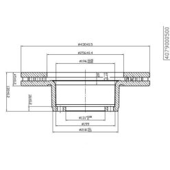 Saf féktárcsa FI430