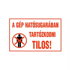 MATRICA A GÉP HAT. SUGARÁBAN TART. TILOS