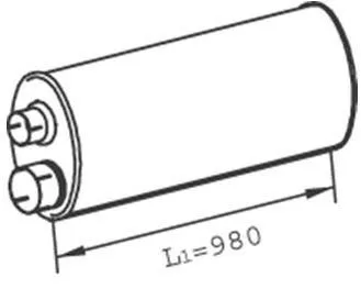 MAN L2000 kipufogódob