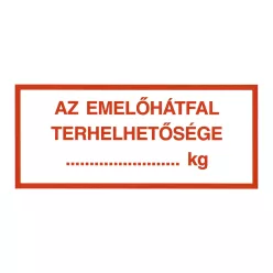 MATRICA AZ EMELŐHÁTFAL TERHELHETŐSÉGE