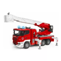 Scania létrás tűzoltóautó (szirénával)