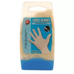Munkakesztyű LATEX 20db/doboz