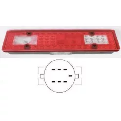 7 kamrás LED-es hátsó bal Ivecohoz