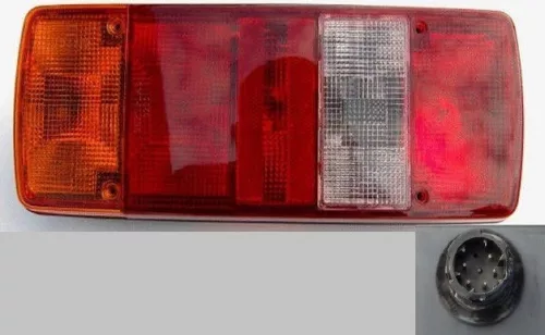 5 kamrás hátsó lámpa AMP csatlakozású bal
