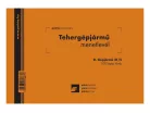 NYOMTATVÁNY MENETLEVÉL DG21 A5-ÖS