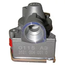 Légkuplung piros szelepes M22