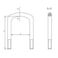 Kengyel BPW M22*2,5*128*260