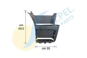 Scania 2017-től bal fellépőház 66 cm
