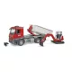 MB Arocs konténerrel és Schaeff mini kotrógéppel