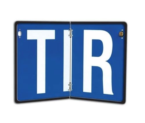 TIR tábla aluminium