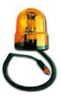 Mágnestalpas sárga villogólámpa 12V