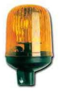 Villogó forgólámpa csőre szerelhető 24V