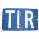 TIR tábla aluminium