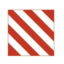 Túlnyúló rakomány tábla 423X423 mm